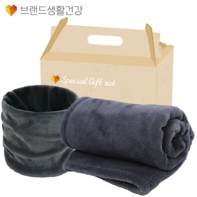 브생건 방한세트 70호(벨벳 넥워머+따소담 무릎담요)