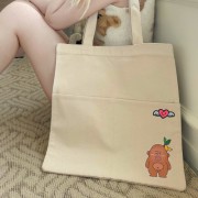 사랑이 엔젤 투포켓 에코백