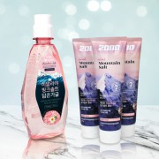 LG핑크솔트 가글 2080 핑크솔트 치약 3개