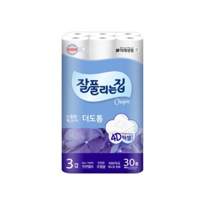 미래생활 잘풀리는집 더도톰 25m 30롤 두루마리 화장지