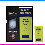 타이틀리스트 pro v1(3pc) 3구 닥터지 (Dr.G) 선스틱 선물세트