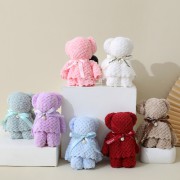 로페리아 진주 벨벳 곰 타올(30*30) 쇼핑백포함(0215838)