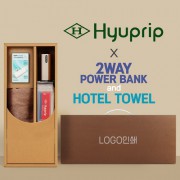 협립 이지롤 거꾸로 완전자동 우산 +뱀부170세면타월+배터리-세트