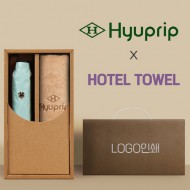 협립3단50카본6K초경량고밀도암막수동우양산 +협립40수호텔코마180타월-세트