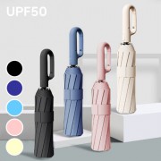 WE002 엘리펀트 3단 10K 더블 프레임 20 BONE 버클핸들 UV 전자동 양우산