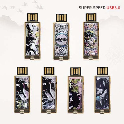 빛나 학 시리즈 자개 USB메모리 USB3.0 16GB~128GB (7종 이미지)