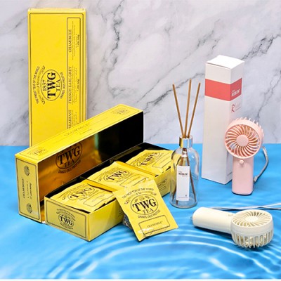 TWG 녹차티+디퓨저 방향제+선풍기 선물세트/(((+사은품 녹차 온도 텀블러)))진공텀블러 스텐텀블러 보온텀블러 답례품