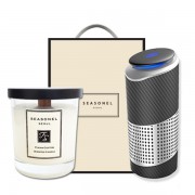 시즈넬 선물세트 캔들220g+공기청정기