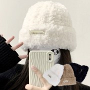 스노우 퍼프 비니 털모자 방한모자