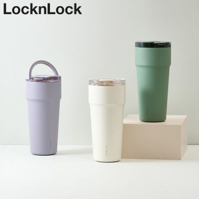 락앤락 4419 메트로 카페 탑핸들 세라믹 텀블러 900ml