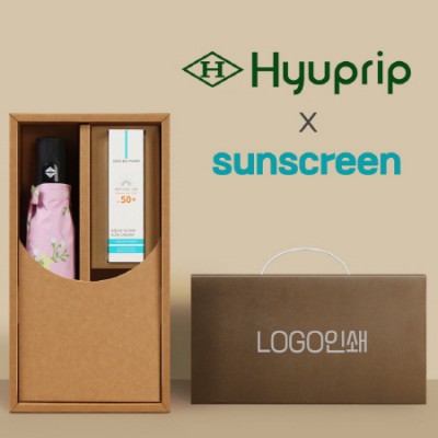 협립3단미니플라워즈완전자동우양산+선크림-세트