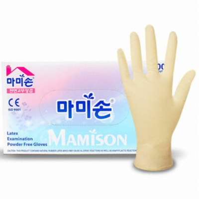 마미손 천연 라텍스 장갑 (대형 / 중형 / 소형)