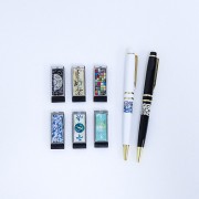 나빌레라 자개USB 금장볼펜2종세트 블랙에디션(전통문양) (8G~32G)