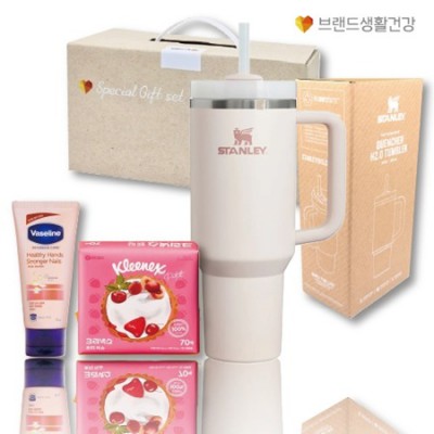 브생건33호(스탠리 퀜처887ml텀블러+바세린 핸드크림+크리넥스 쁘띠 휴대용티슈)