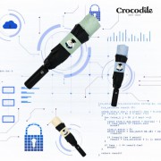 크로커다일 3단 알리미 완전자동 암막 거꾸로우산