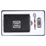 쌍학자개소가죽명함지갑+쌍학자개USB(8GB~64GB)