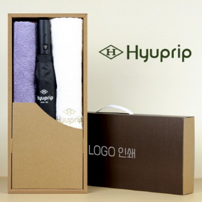 협립 2단 심플 자동우산 +협립호텔코마170타월 2P-세트