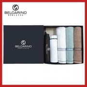 [벨카리노] 3단 수동+130g 면사타올 3P+진공 텀블러(500ml) 세트