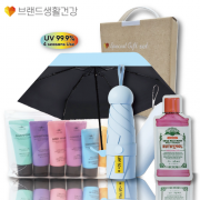 브생건322호 3종세트(LG미니스6종여행용+휴대용5단UV우양산+유시몰가글제로)