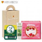 브생건600호 3종세트(카밀 핸드크림+멘소래담 메디케이티드 립밤+크리넥스 쁘띠티슈)