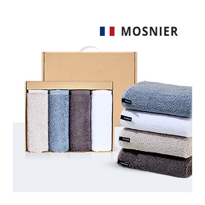 모스니에 코마 200g 4p타올선물세트