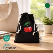 오코텍스리사이클 블랙 미르셔링파우치(21*25cm/밑면없음)