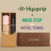 협립 3단 60 슈퍼 거꾸로 완전자동우산 +로하스 머그컵+협립40수호텔코마180타월-세트