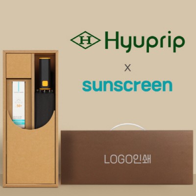 협립 3단60 슈퍼TEN(10K) 컨테이너 완전자동우산 +선크림-세트