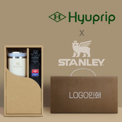협립3단엠보수동우산 +스탠리591ml 텀블러-세트