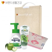 브생건 핸드워시 952호(카밀핸드크림100ml+크리넥스 버블핸드워시+라인프렌즈 선염핸드타올고리수건)