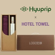협립 3단60 8K 와인하트 암막 완전자동우산 +코마40수200호텔타월-세트