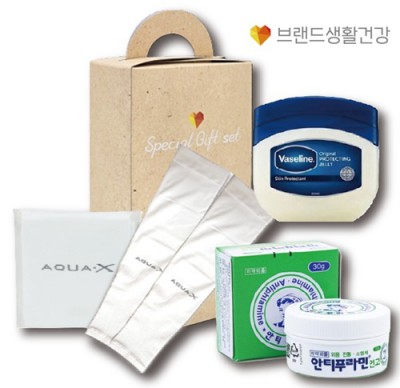 쿨아이스세트  브생건135호(아쿠아쿨토시+유한양행 안티푸라민연고+바세린젤리)