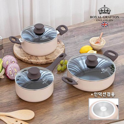 [RG] 크레마 IH 세라믹냄비 3종(편수18+양수20+전골24)