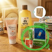 트리오 주방세제500ml 마데카솔연고 방수밴드 4종세트