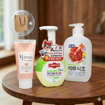 참그린 환경프리미엄 주방세제 랩신 핸드워시 3종세트