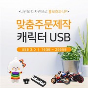 [소프트낸드] 주문제작 PVC 캐릭터USB 3.0 (16~256G)