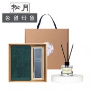 (송월타올) 40수포인트4040(200g) 디퓨저세트 (40수포인트40(200g) + 시즈넬플라워 디퓨저50ml)