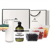 웰세스 WG-102GS 젤 주방세제 자동 디스펜서 1개 + 리필 500ml 1개 + 실리콘지퍼백3종 세트