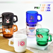 드망즈 UV DTF필름인쇄 레인보우밀크글라스