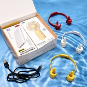 보조배터리 10000mAh+ 냉각 쿨 선풍기+ C타입 케이블+거치대///+레디백 사은품//도킹 미니선풍기 손선풍기