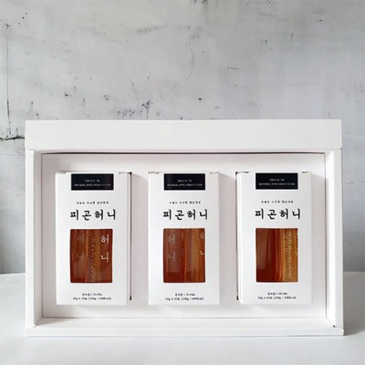 조선허니 피곤허니 천연 야생화 완숙꿀 프리미엄 허니스틱세트 300g (쇼핑백포함)