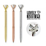 러블리 크리스탈 보석 메탈볼펜(1.0)