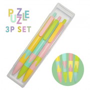 퍼즐볼펜 3P세트 1.0mm