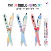 BT21 3색 볼펜·샤프 세트