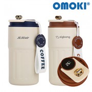 [오모키] 루미오 LED 온도계 텀블러 400ml