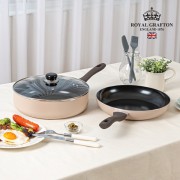 [RG] 크레마 IH 28후라이궁중전골팬+유리뚜껑 3P