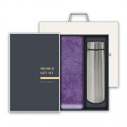 송월 프리미엄 텀블러세트 (뱀부 180g 1매 + 스마트텀블러 500ml 1개)