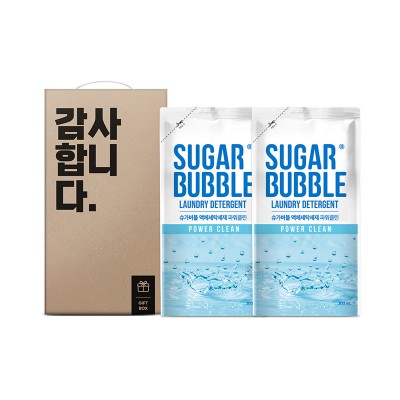 슈가버블 버블샥 세탁세제 2종