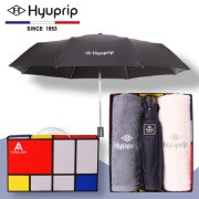 협립 3단암막고밀도커넥션완전자동+호텔코마170타월2P-우산타월세트(양산겸용)