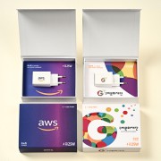 GAN 2포트 초고속 충전기25W+자석싸바리 굿즈세트